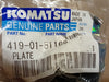 KOMATSU Plate 419-01-51160