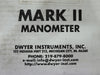 DWYER INSTRUMENTS MARK II Inclined/Vertical Manometer 25