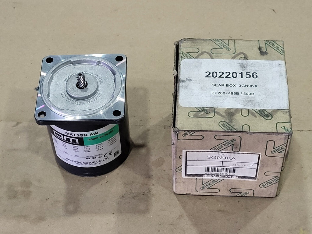 15W Induction Motor 31K15GN-AW w/ 9:1 Gear Head 3GN9KA