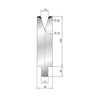 EUROSTAMP Part No. 3210 @ 100mm 30 Degree Single V Die