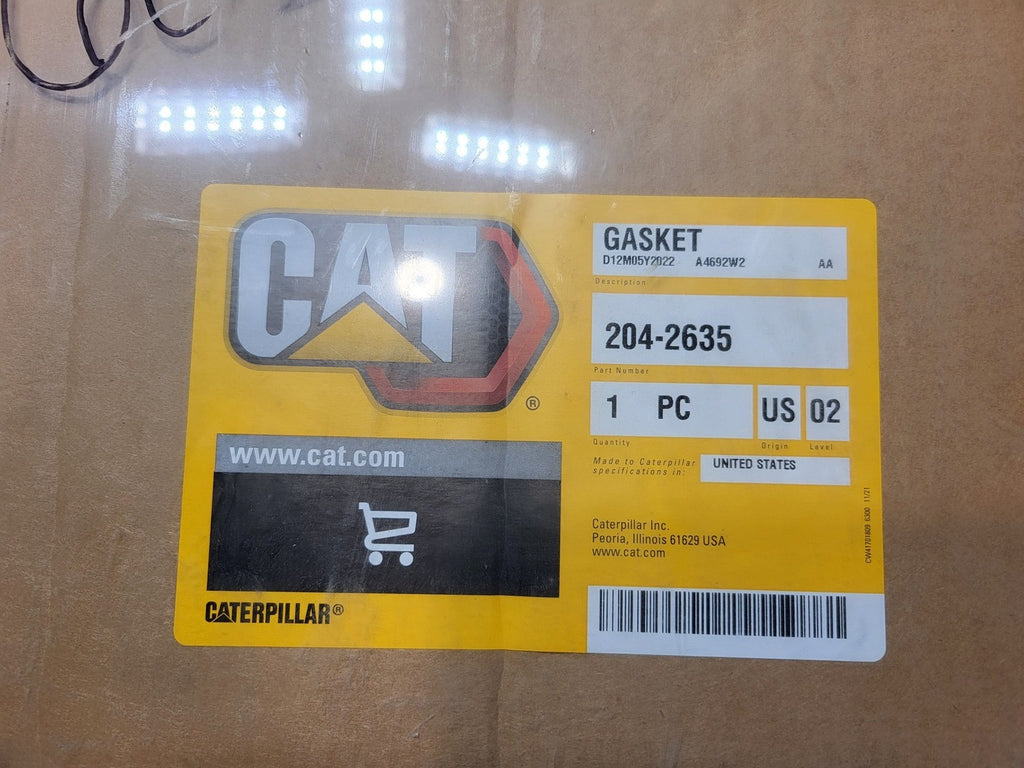 CATERPILLAR 0.8mm Thick Cover Gasket 204-2635
