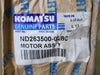 KOMATSU ND263500-0280 Cooling Motor Assembly - 24V  Fits WA300-WA900 Loaders