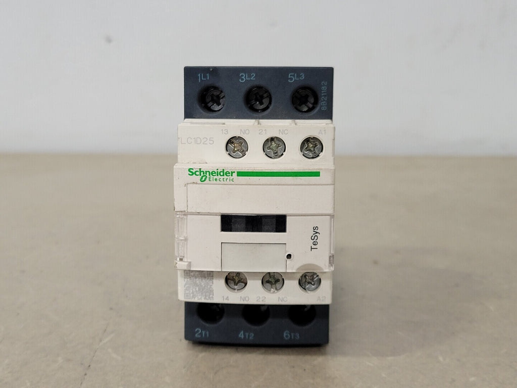 SCHNEIDER ELECTRIC 25 Amp, 3 Pole, 1NO + 1NC Contactor LC1D25