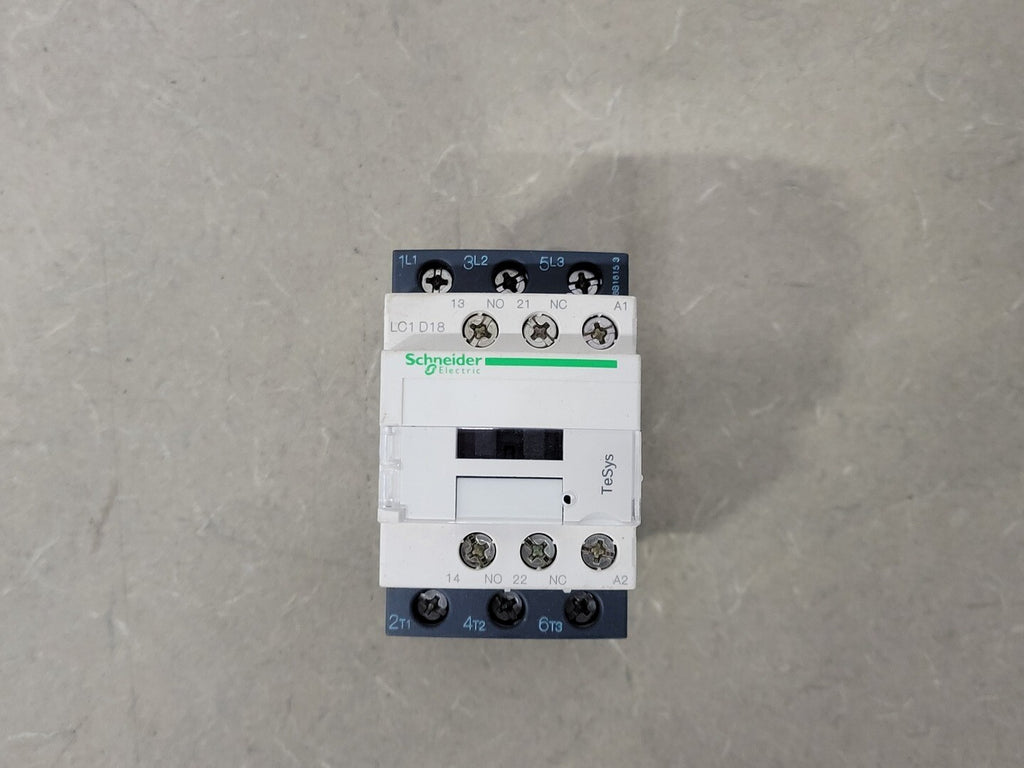 SCHNEIDER ELECTRIC 18 Amp, 3 Pole, 3NO + 1NC Contactor LC1D18