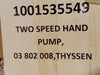 ENERPAC Two Speed, ULTIMA Steel Hydraulic Hand Pump P462