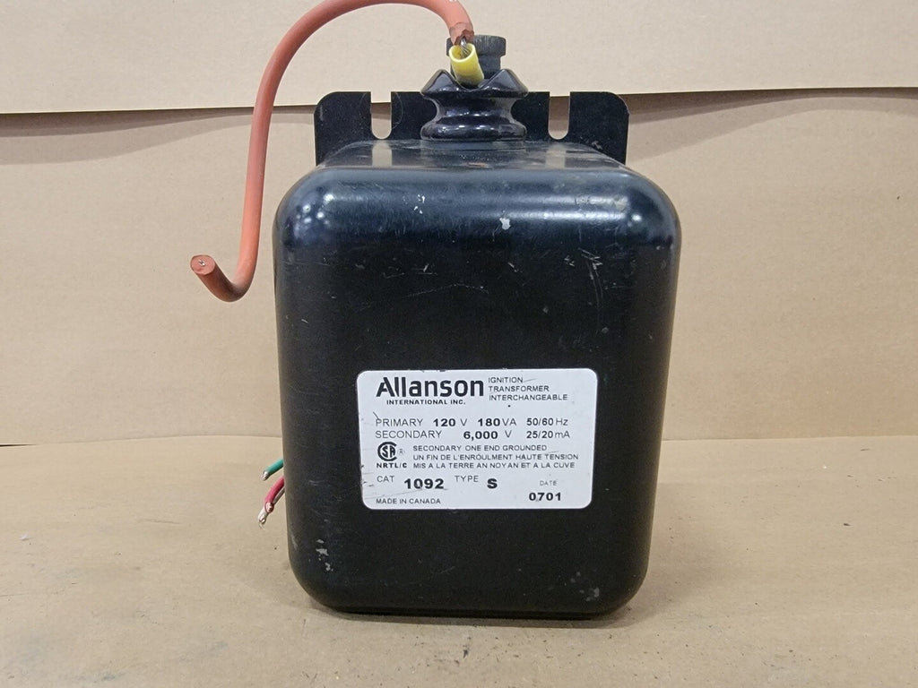 ALLANSON 180 VA Ignition Transformer 1092-S