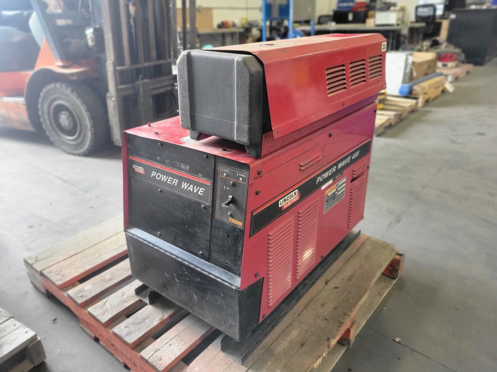 LINCOLN ELECTRIC Welder Power Source Power Wave 455 w/ Power Feed and Cool-arc 40