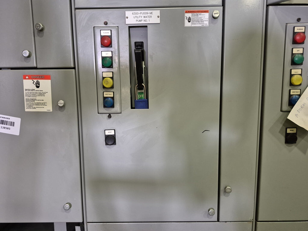 SIEMENS 50 hp 600V 3-Ph Motor Control Center Bucket 02FI