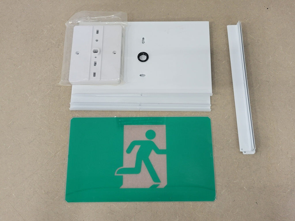 STANPRO Steel Running Man Exit Sign RMS0WH-IB