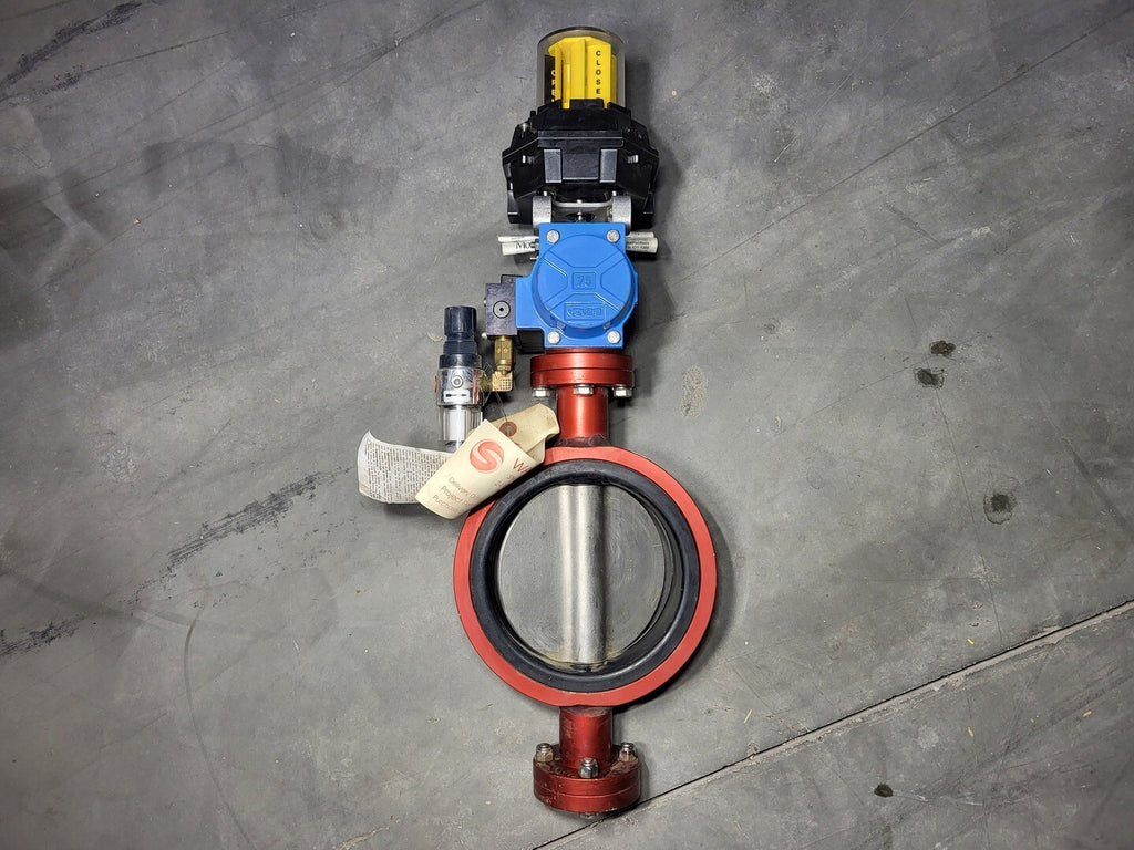 STEALTH INTERNATIONAL 6" Butterfly Valve 4216, w/ Actuator DA75, Monitor FSYB-5T20