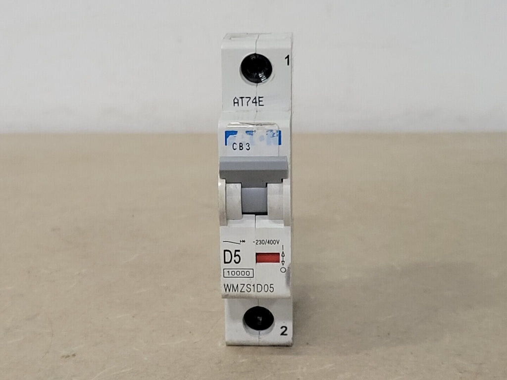 EATON 5 Amp, 1 Pole, 230/400 volts Circuit Breaker WMZS1D05