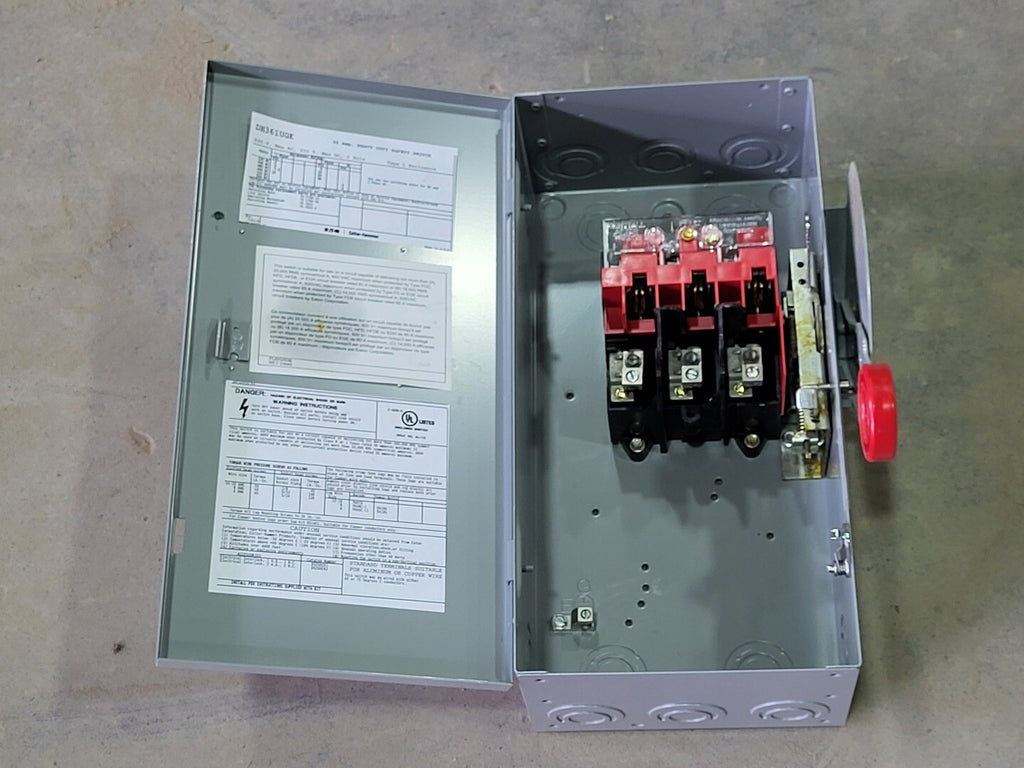 EATON 30A 600V 3-Pole Non-Fusible Heavy Duty Safety Switch DH361UGK