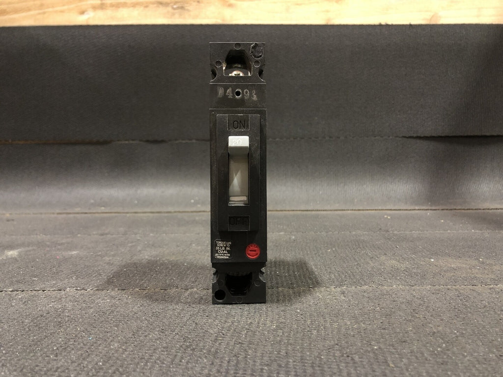 GENERAL ELECTRIC 20 Amp, 1 Pole, 347 Volts Circuit Breaker THED114020
