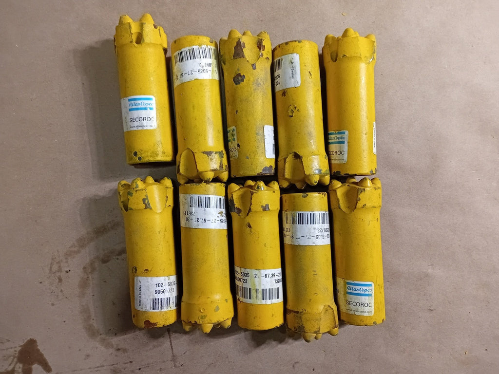 ATLAS COPCO Top Hammer Button Bit 90509723, 102-5035-27-67,39-20 (Pack of 11)