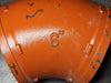 SHURJOINT 6" Grooved 45° Elbow Fitting, Ptd. Orange, 7111