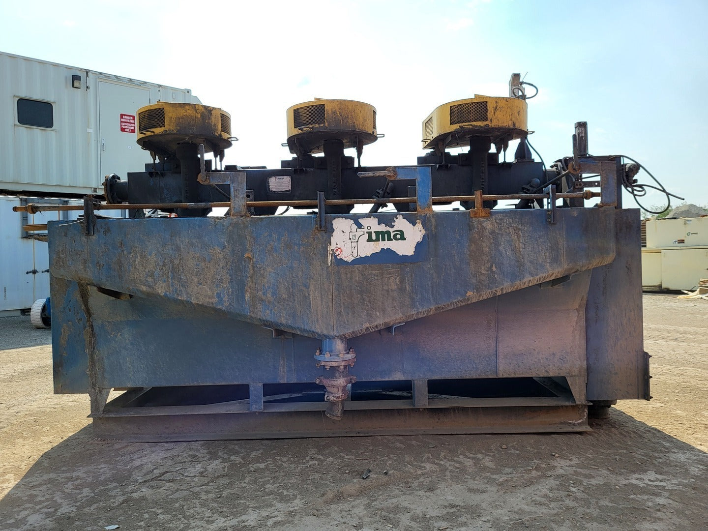 METSO 3-Cell DR-24 Lead Cleaner Scavenger Flotation Machine 5.6 kW 1.4 m3