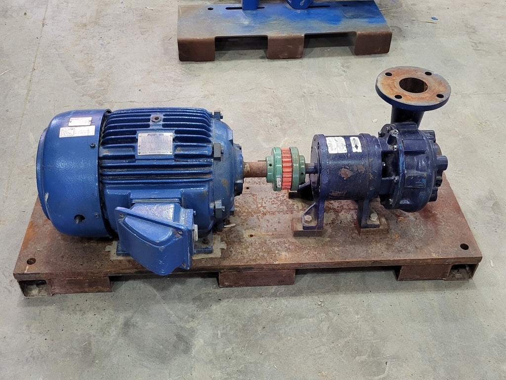 TECO-WESTINGHOUSE 15 hp 1800rpm 575V 3-Ph Motor APH01504TE5 w/ Centrifugal Pump