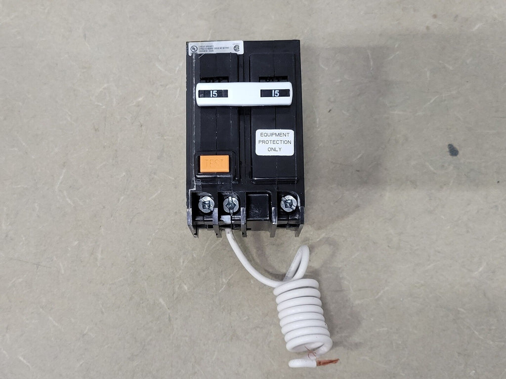 EATON 15 Amp 2 Pole 120/240 Volts Ground Fault Circuit Interrupter QBGFEP2015