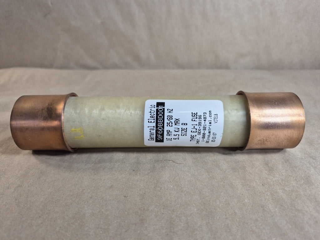 GENERAL ELECTRIC 5.5 kV Current Limiting Fuse Type EJ-1 , 9F60BBD001