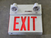 LUMACELL Emergency Exit Metal Combination Unit w/ Lights 10LMCE2MT9W