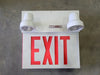 LUMACELL Emergency Exit Metal Combination Unit w/ Lights 10LMCE2MT9W