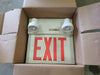LUMACELL Emergency Exit Metal Combination Unit w/ Lights 10LMCE2MT9W