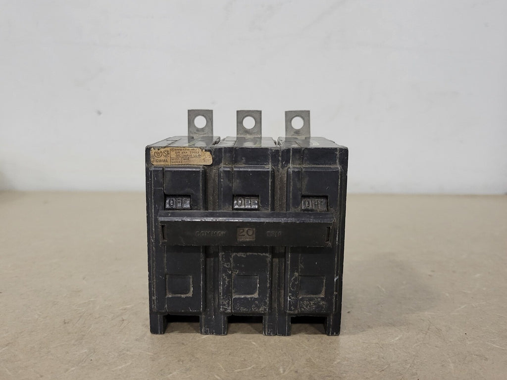 WESTINGHOUSE 20 Amp, 3 Pole, 240 Volts Circuit Breaker BAB3020H