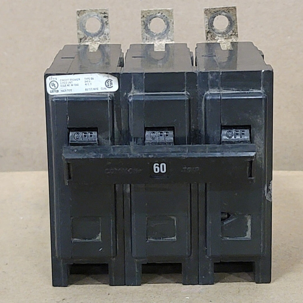 EATON 60 Amp, 3 Pole, 240 Volts Circuit Breaker BAB3060H