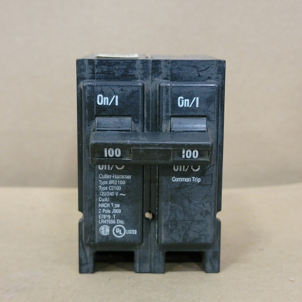 CUTLER-HAMMER 100 Amp, 2 Pole, 120/240 Volts Circuit Breaker BR2100