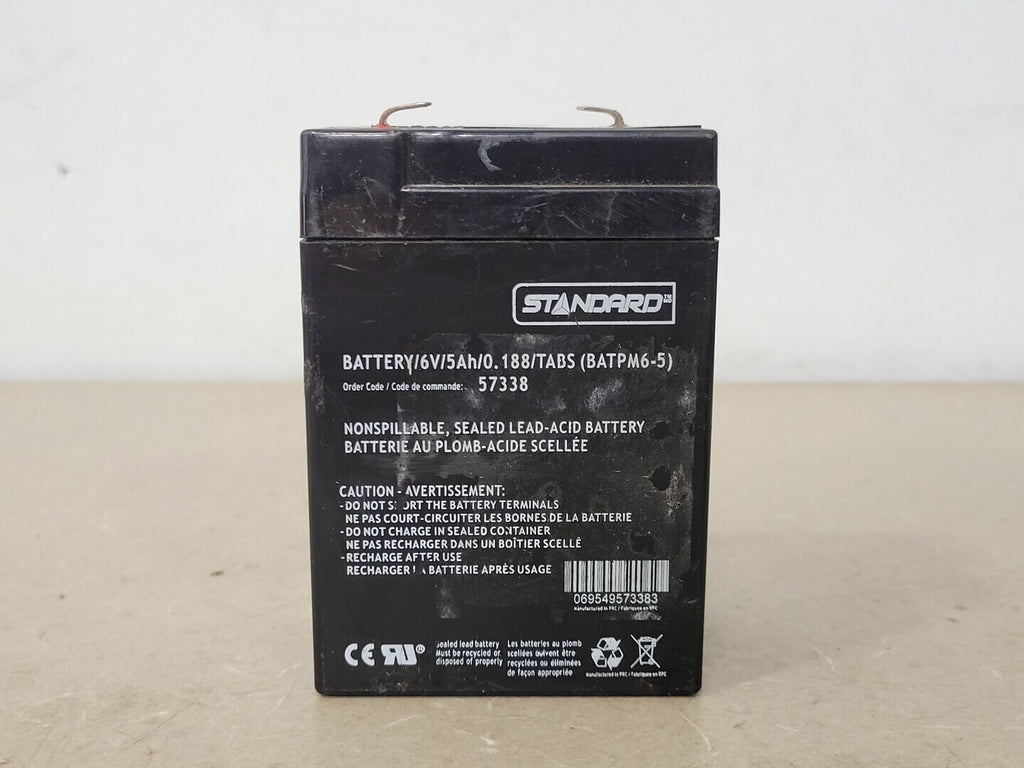 STANDARD 6V, 5Ah Sealed Lead Acid Battery BATPM6-5