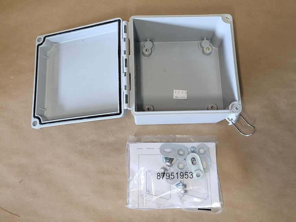 HOFFMAN 6" x 6" Fiberglass Hinge QR Cover Enclosure A664CHQRFG