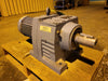 SEW-EURODRIVE Gear Reducer 63.68:1 Ratio R87A w/ 5 hp, 575V Motor R87DT100L4
