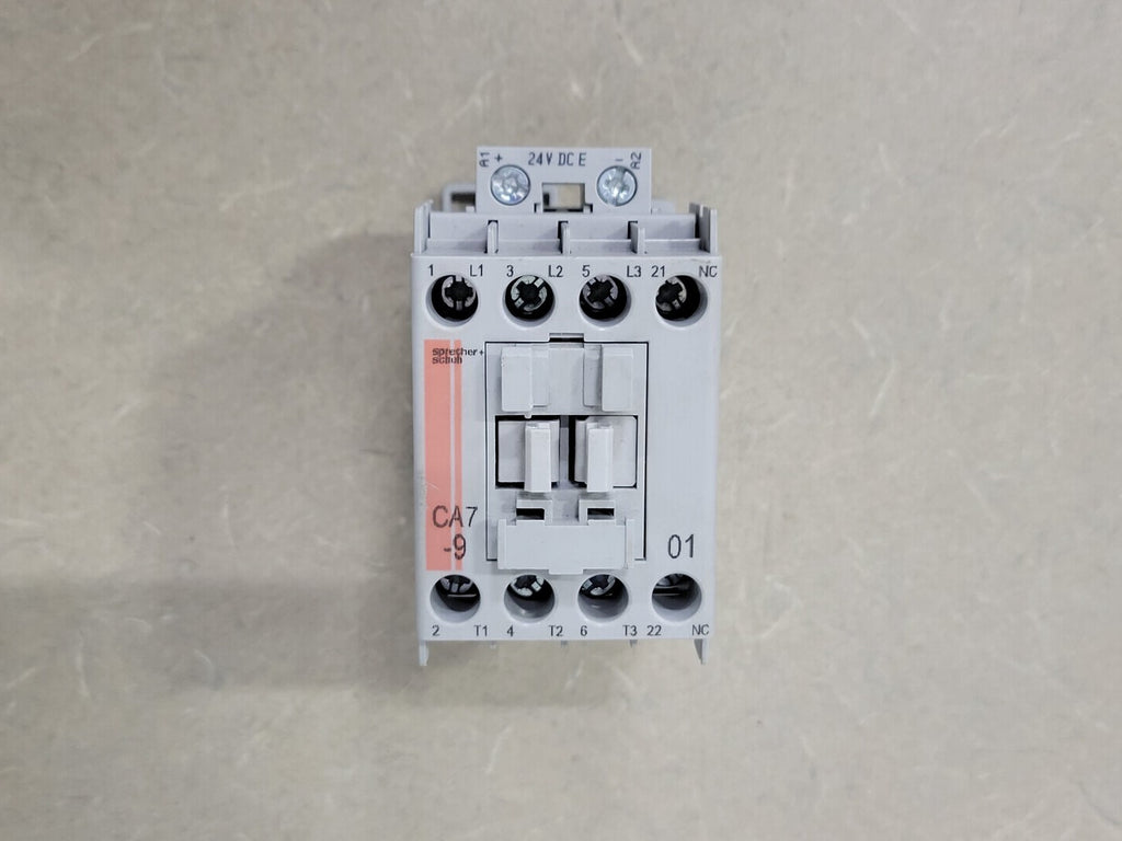 SPRECHER + SCHUH 9A, 3 P, 1NC, 24 VDC Coil Non-Reversing Contactor CA7-9E-01-24E