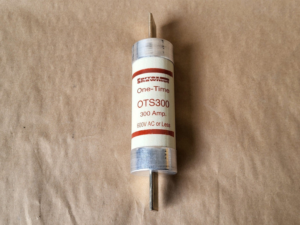 FERRAZ SHAWMUT 300 Amp,  600 Volt One-Time Fuse OTS300