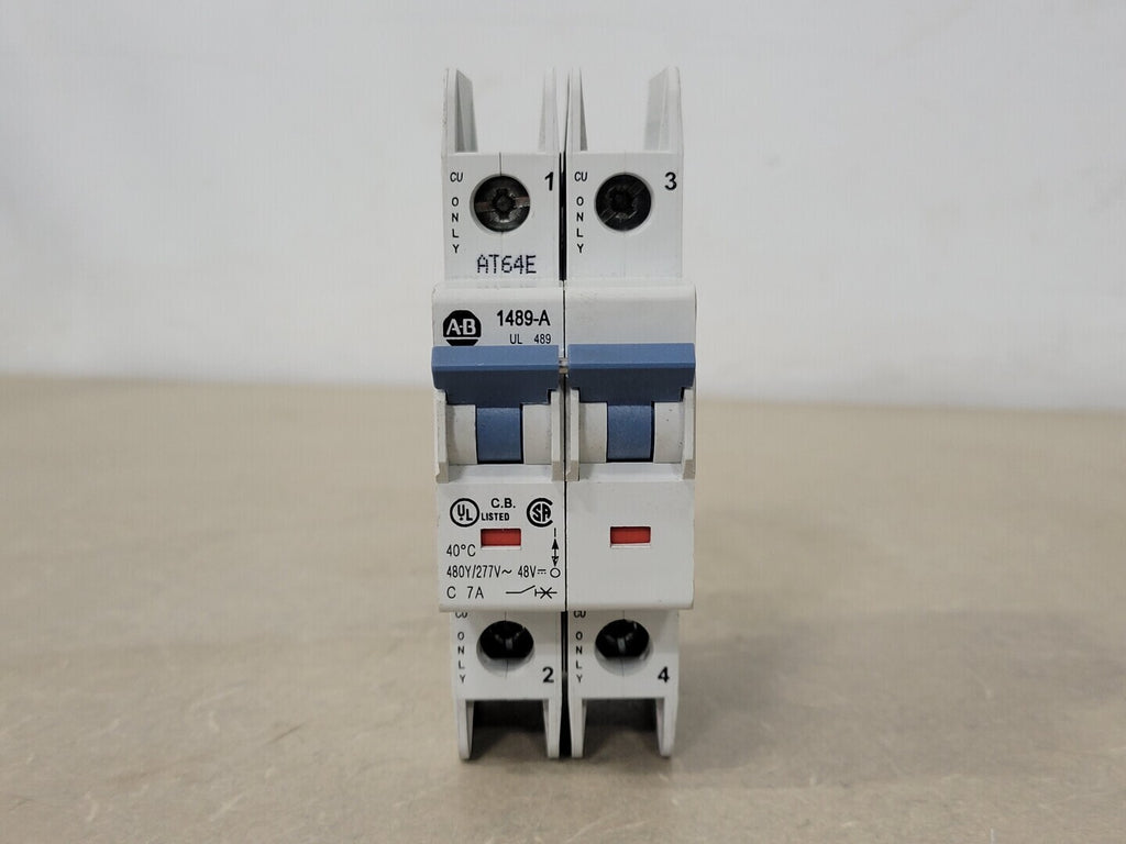 ALLEN-BRADLEY 7 Amp, 2-Pole, 480Y/277 volts Circuit Breaker 1489-A2C070
