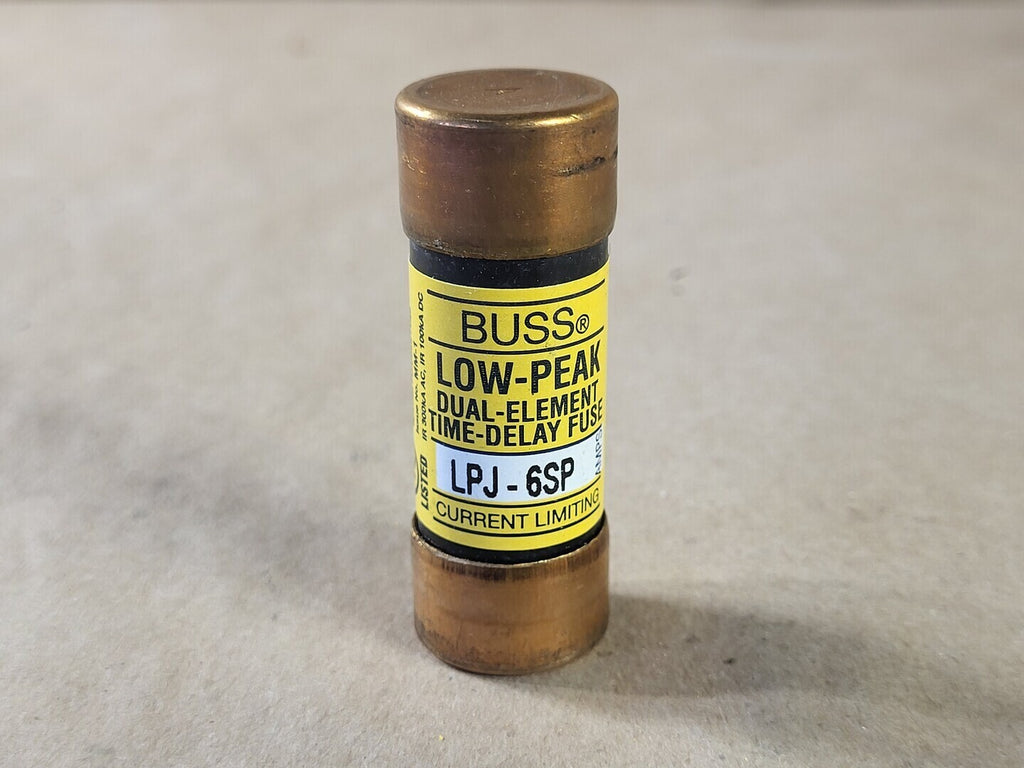 BUSSMANN 6 Amp 600 Volts Class J Fuse LPJ-6SP (Box of 10)