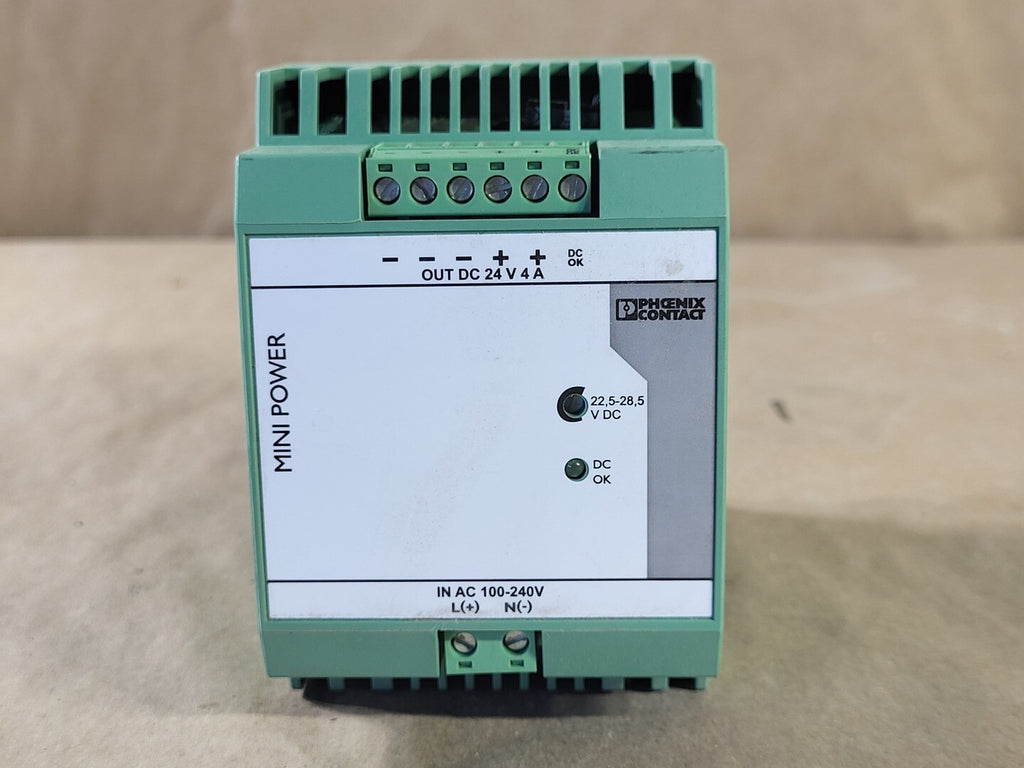 PHOENIX CONTACT Power Supply MINI-PS-100-240AC/24DC/4, 2938837