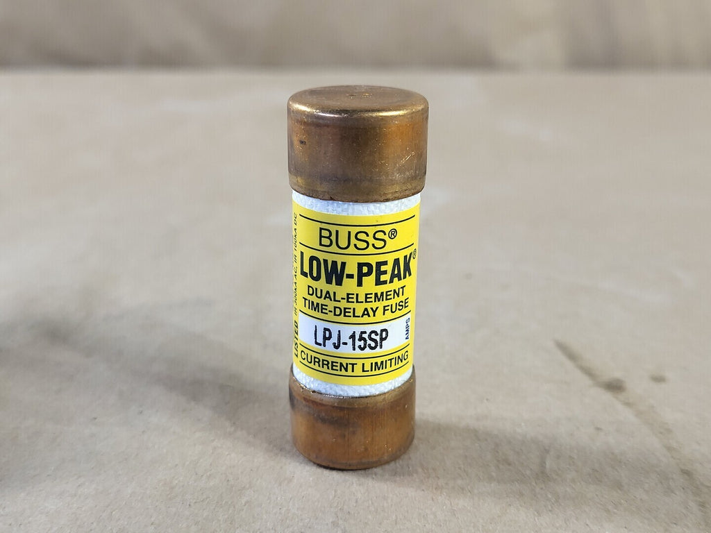 BUSSMANN 15 Amp 600 Volts Class J Fuse LPJ-15SP (Box of 10)