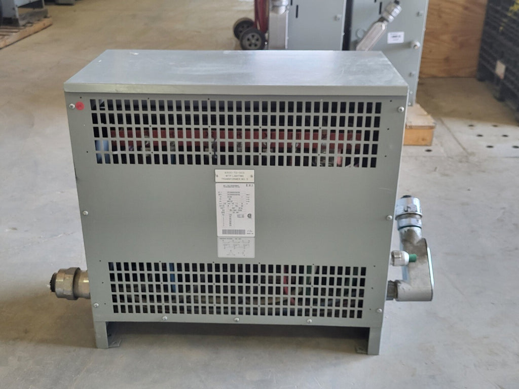 E.V.I 45 kVA Transformer Pri 600 volts, Sec 208Y/120 volts, CDTC0045VHC6XXBA