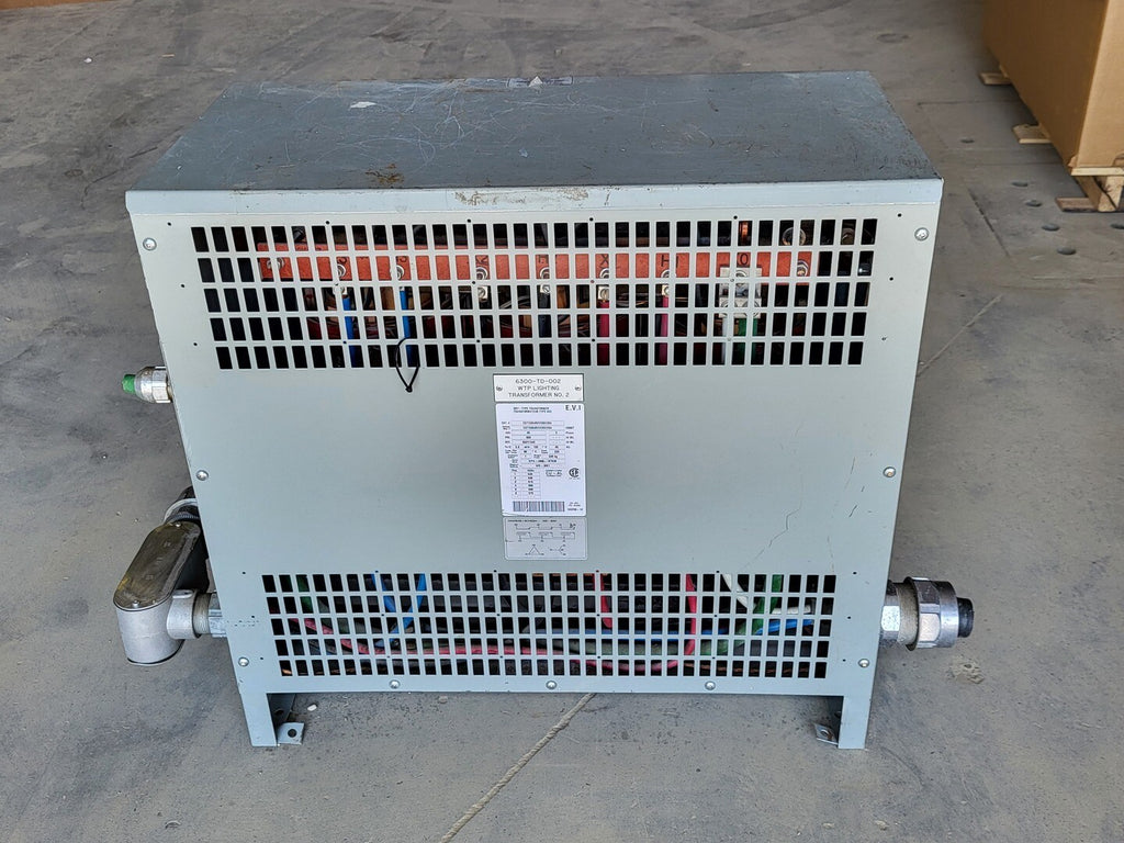 E.V.I 45 kVA Transformer Pri 600 volts, Sec 600Y/346 volts, CDTC0045VVC6XXBA