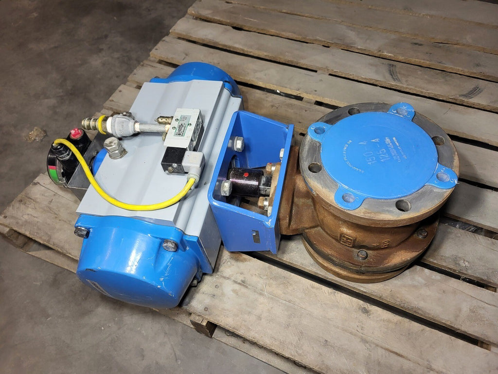 JAMESBURRY 4" Class 150 Ball Valve w/ Actuator 