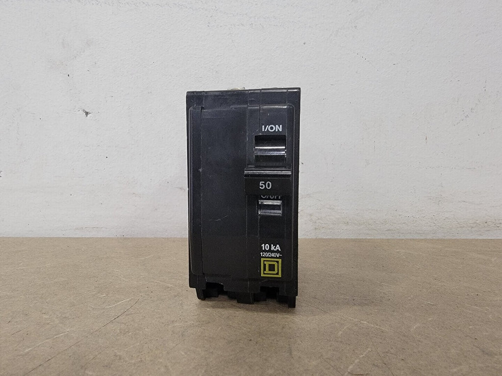 SQUARE D 50 Amp, 2-Pole, 120/240 Volts Circuit Breaker QOB250