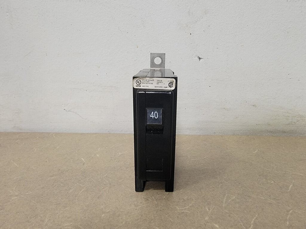 CUTLER-HAMMER 40 Amp, 1 Pole, 120/240 Volts Circuit Breaker BA140