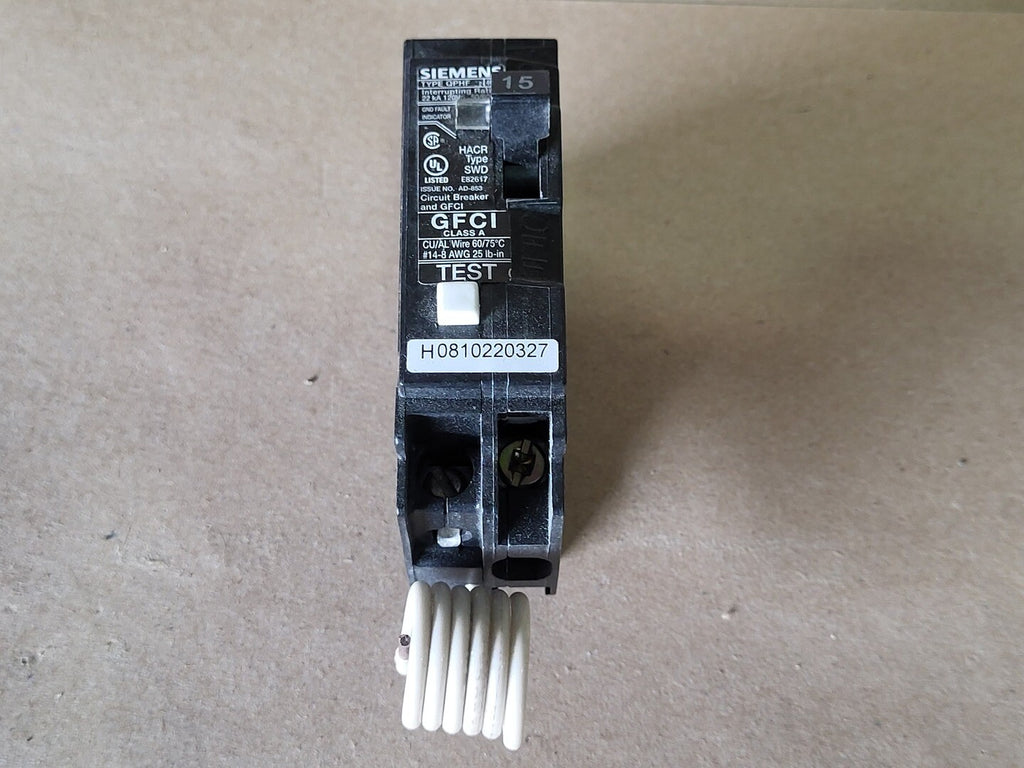 SIEMENS 15 Amps, 1-Pole, 120 volts Circuit Breaker QPHF