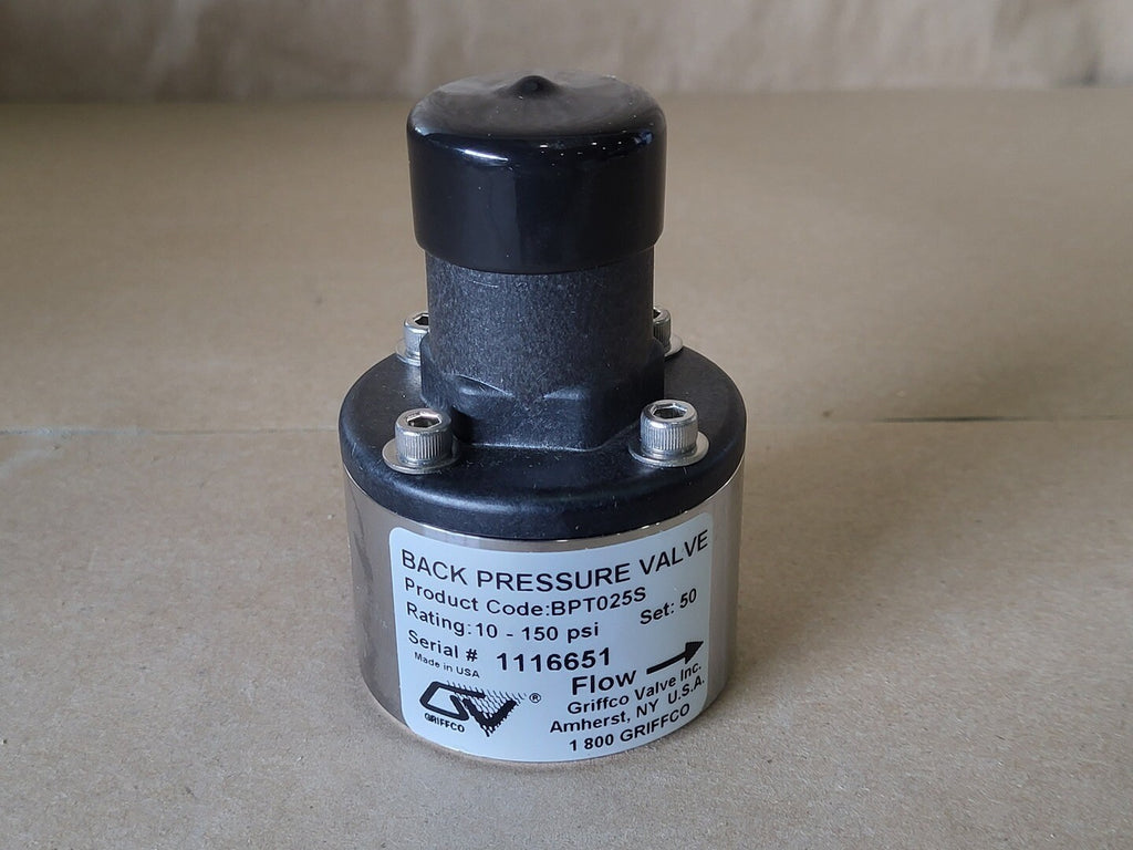 GRIFFCO Pressure Relief Valve, PBPT025S