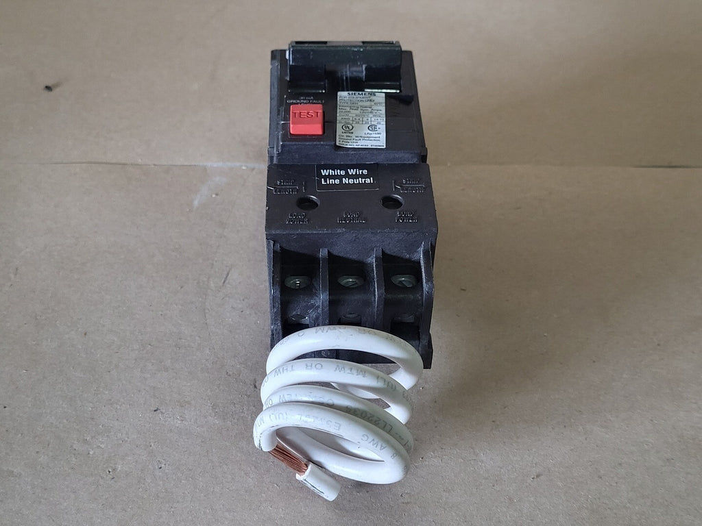 SIEMENS 15 Amp 2 Pole 120/240 Volts GFCI Circuit Breaker QE215H