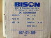 BISON 1/20 hp, 90 volts, 19 rpm DC Gearmotor 507-01-309