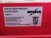 AMSECO Weatherproof Back Box SBX-1