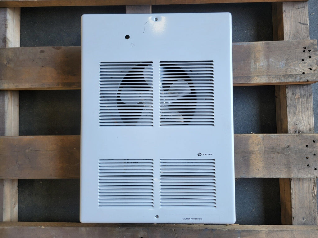 OUELLET Commercial Wall Fan Heater 3000W 240V 1Ph White OACU03000BL-T