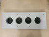 COMMSCOPE Four 4" Port Aluminum Entrance Panel, 1" x 4" 204673-4